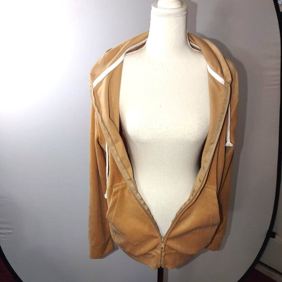 Tan Zip-Up Hoodie Jacket XL Basic TV - Casual Unisex - Picture 2 of 6